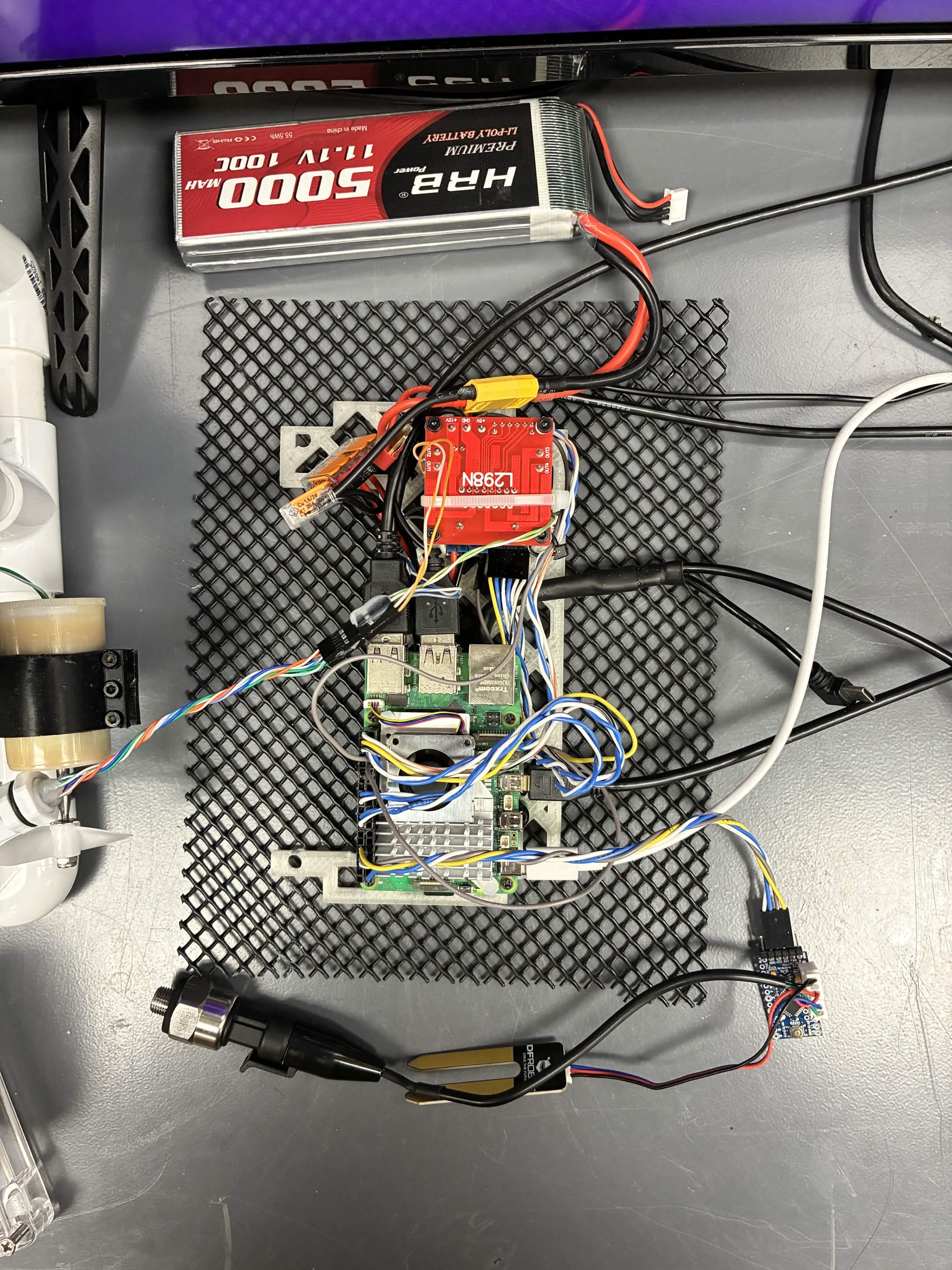 Electronics wiring and ESC integration layout